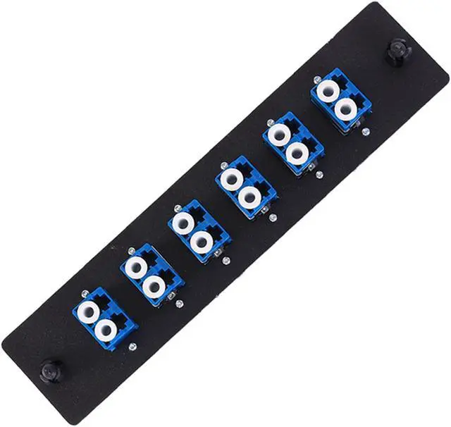 Main image of VFLTOOL 6 Duplex LC Adapters LGX Footprint Fiber Patch Panel Loaded 12 Fiber Ports Couplers Enclosure - LC UPC Blue Compatible with SingleMode Multimode|1.25G/10GB OS1-2/OM1-3, Welcome to consult