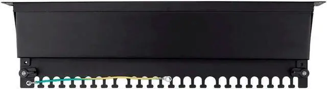 Alt view image 5 of 6 - Cat6A 1U Patch Panel - 19in, Shielded, 24 RJ45 Ports Dual IDC, Use with 22-26AWG - Entegrade Series