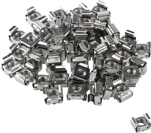 Main image of Antrader M6 Cage Nuts, M6 Mounting Cage Nuts for Server Shelves Rack & Cabinet Pack of 50