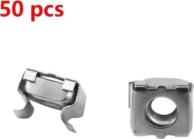 Alt view image 3 of 4 - Antrader M6 Cage Nuts, M6 Mounting Cage Nuts for Server Shelves Rack & Cabinet Pack of 50