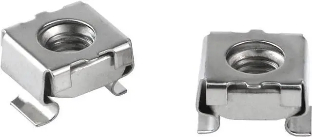 Alt view image 4 of 4 - Antrader M6 Cage Nuts, M6 Mounting Cage Nuts for Server Shelves Rack & Cabinet Pack of 50