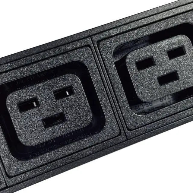 Alt view image 5 of 6 - Metered-Surge Protection PDU, 240V, L6-30P, 30A, 7200watts, (6) C13 & (2) C19 Outlets, Crypto Mining PDU, Data Centre PDU, ASIC/RIGS PDU