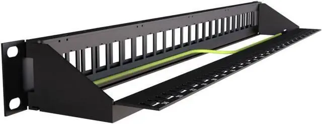 Alt view image 2 of 3 - 24-Port Modular Patch Panel,1U, Black, Shielded