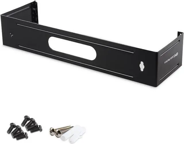 Alt view image 2 of 7 - Cable Matters 2U Hinged 19" Wall Mount Panel Bracket, 55.1 Lbs Max Load, 2U Rack, 19 Inch Rack, 19-Inch Wall Mount Bracket/WallMount Patch Panel