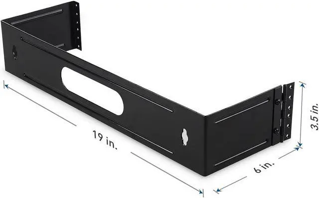 Alt view image 7 of 7 - Cable Matters 2U Hinged 19" Wall Mount Panel Bracket, 55.1 Lbs Max Load, 2U Rack, 19 Inch Rack, 19-Inch Wall Mount Bracket/WallMount Patch Panel