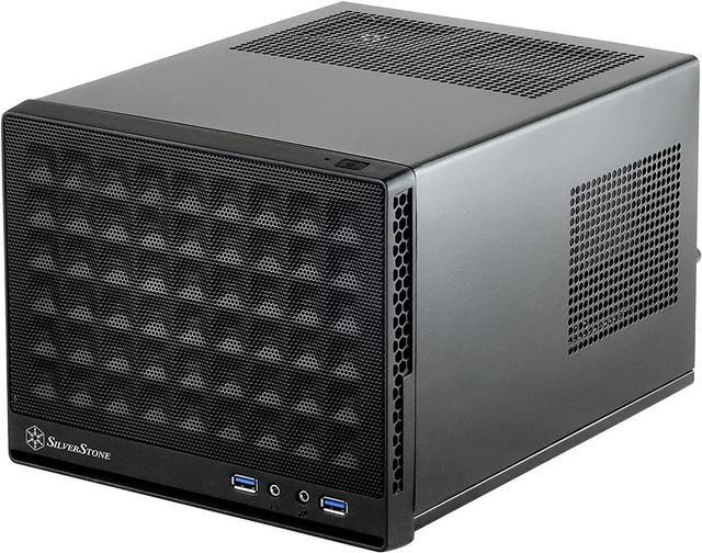 Main image of SilverStone Technology Ultra Compact Mini-ITX Computer Case with Mesh Front Panel Black (SST-SG13B-USA), Welcome to consult