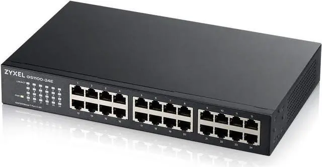 Main image of 24-Port Unmanaged Gigabit Switch- Fanless Design [GS1100-24E]