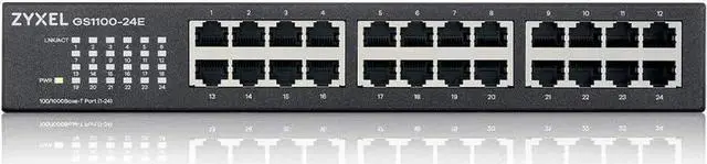 Alt view image 2 of 5 - 24-Port Unmanaged Gigabit Switch- Fanless Design [GS1100-24E]