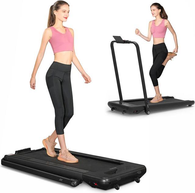 BiFanuo 2 in 1 Folding Treadmill Under Desk Smart Walking Running