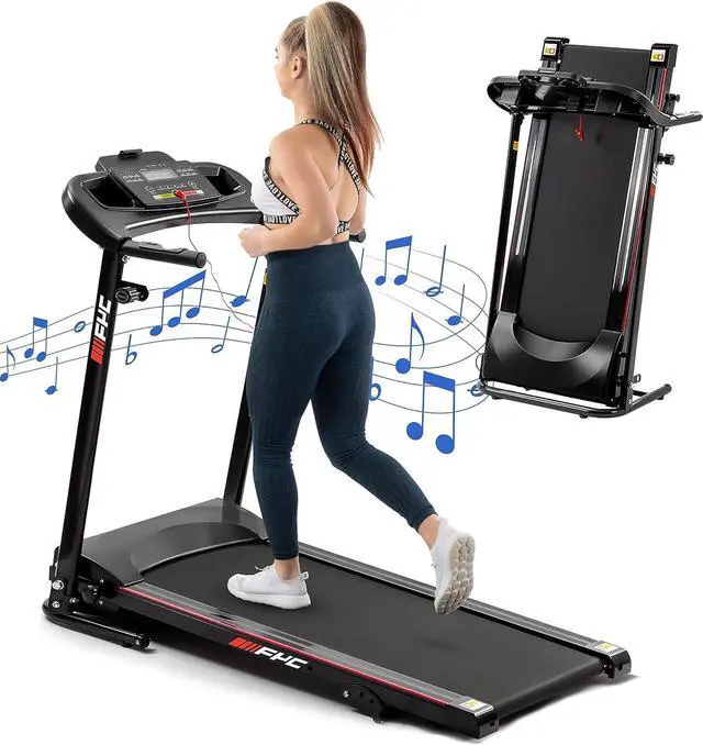Main image of FYC Folding Treadmills for Home with Bluetooth and Incline, 2.5HP Portable Running Machine Electric Compact Treadmills Foldable for Exercise Home Gym Fitness Walking Jogging
