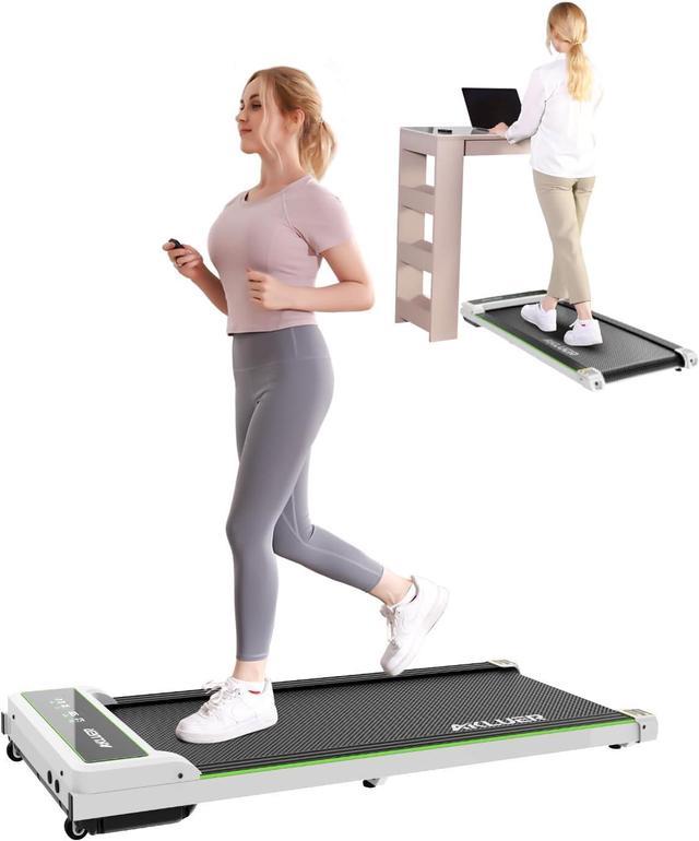 Walking Pad, AKLUER 2.25 HP Under Desk Mini Treadmill with 256 Weight  Capacity, Portable Walking Treadmill with IR Remote for Home, Office,  Apartment, Light Weight Electric Walking Jogging Machine 