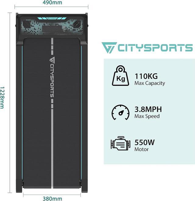 Alt view image 2 of 6 - CITYSPORTS Treadmill Under Desk, Walking Pad Treadmill, Treadmill Ultra Slim & Portable for Home