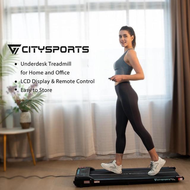 Alt view image 4 of 6 - CITYSPORTS Treadmill Under Desk, Walking Pad Treadmill, Treadmill Ultra Slim & Portable for Home