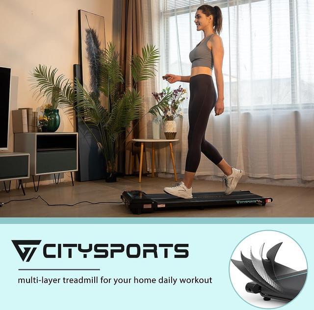 Alt view image 6 of 6 - CITYSPORTS Treadmill Under Desk, Walking Pad Treadmill, Treadmill Ultra Slim & Portable for Home