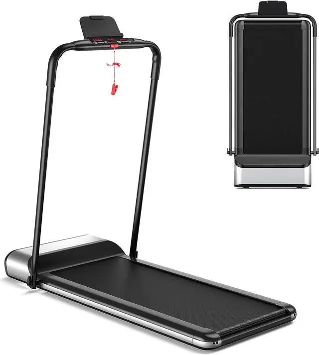 Main image of Goplus Folding Treadmill, Ultra-Thin Installation-Free Foldable Electric Treadmill, Low Noise, Walking Jogging Machine, Portable Superfit Treadmills for Home Office