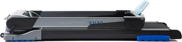Alt view image 5 of 7 - OVICX Portable Foldable Compact Home Workout Equipment Treadmill w/Shock Absorption, Bluetooth Connectivity, Fitness App Membership, & Pulse Sensors
