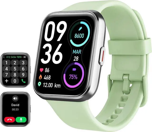 Main image of Smart Watch for Men Women(Call Receive/Dial), Alexa Built-in, 1.7" Touch Screen Fitness Tracker with Heart Rate Sleep Tracking, 60 Sports Modes, 5ATM Waterproof Smartwatch for Android iPhone