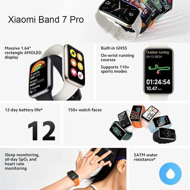 Xiaomi Band 7 Pro Smartwatch with GPS(Global Version), Health