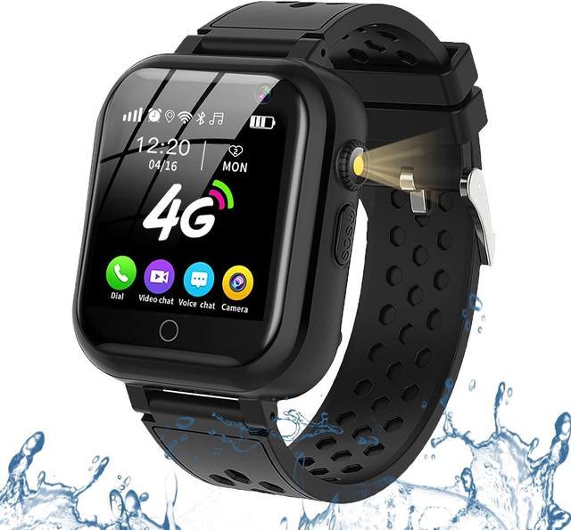 2023 Model 4G Kids Smart Watch Preinstalled SpeedTalk SIM Card GPS Locator  -BLUE