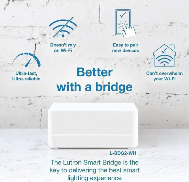 Alt view image 5 of 7 - Lutron Caseta Smart Lighting Dimmer Switch Starter Kit with Caseta Smart Hub and Pico Bracket | Works with Alexa, Google Assistant, Ring, Apple Home | P-BDG-PKG1W-A, White