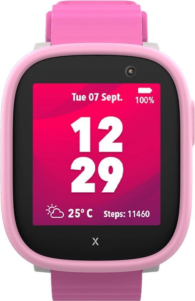 XPLORA X6 Play - Watch Function, Required) Kids Location, for (Pink) Camera Calls, - Messages, and Pedometer GPS Children (Subscription School (4G) SOS Mode, Phone