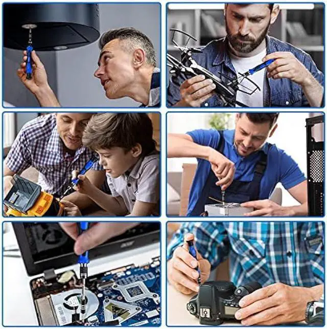 Alt view image 5 of 6 - 80 IN 1 Professional Computer Repair Tool Kit, Precision Screwdriver Set with 56 Bits, Magnetic screwdriver set Compatible for Laptop, PC, MacBook, Tablet, iPhone, PS4, and Other Electronic Repair