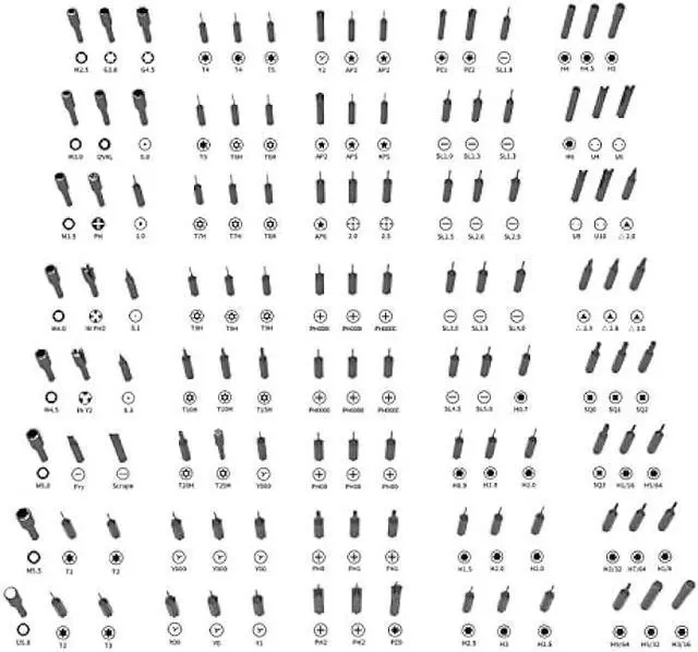 Alt view image 5 of 6 - HengTianMei 142 in 1 Precision Screwdriver Set Professional Magnetic Repair Tool Kit for Computer, Laptop, Xbox, Macbook, Game Console (H1128)