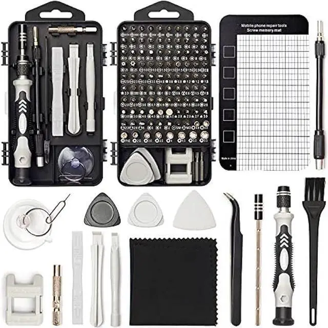 Main image of STREBITO Precision Screwdriver Set 124-Piece Electronics Tool Kit with 101 Bits Magnetic Screwdriver Set for Computer, Laptop, Cell Phone, PC, MacBook, iPhone, Nintendo Switch, PS4, PS5, Xbox Repair