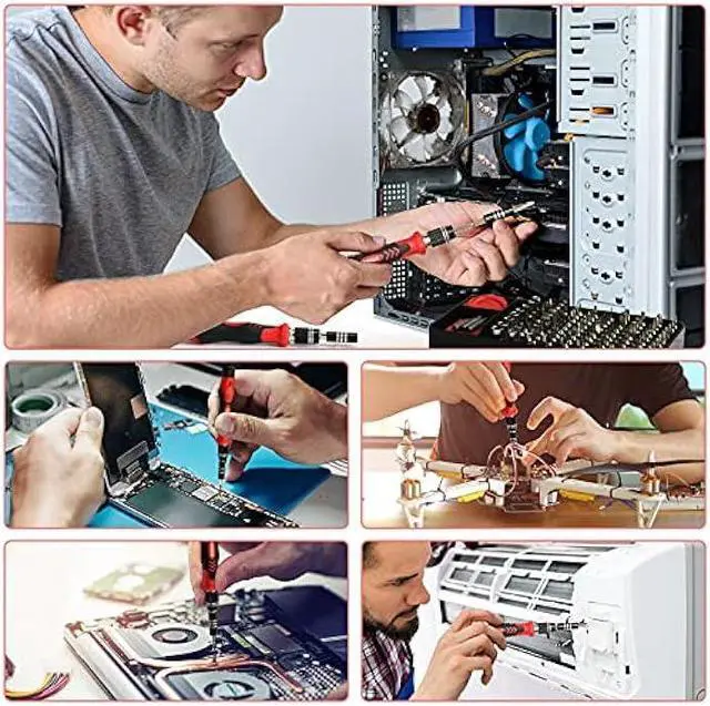 Alt view image 6 of 6 - STREBITO Precision Screwdriver Set 124-Piece Electronics Tool Kit with 101 Bits Magnetic Screwdriver Set for Computer, Laptop, Cell Phone, PC, MacBook, iPhone, Nintendo Switch, PS4, PS5, Xbox Repair