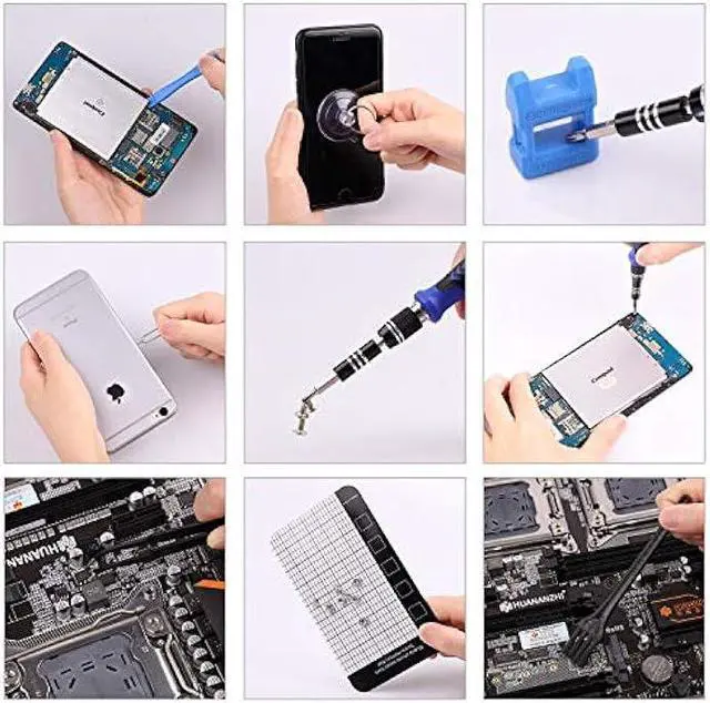 Alt view image 6 of 7 - HPFIX Precision Screwdriver Sets 124-Piece Computer Tool Kit with 101 Bits Magnetic, Electronics Repair Tool Kit for iPhone, MacBook, Laptop, PC, Tablet, PS4, Xbox, Nintendo, Game Console