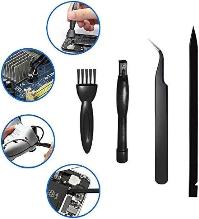 Alt view image 5 of 6 - MMOBIEL Toolkit Compatible with Macbook Pro/Air Repair-10 in-1 Professional Screwdriver Kit-Incl. 5x Magnetic Screwdriver: Tri-wing,Phillips,Pentalobe 5,Torx T5/T6 and other Opening and Cleaning Tools