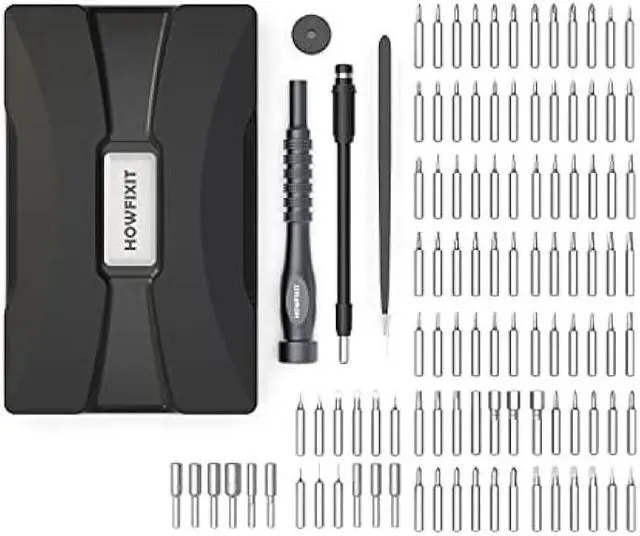 Alt view image 4 of 6 - HowFixit PRO MAX 106-in-1 Screwdriver Set for Repair Electronics Disassembly Laptop, Game Console, Smartphone, iPhone, Macbook, PC, Camera, Watch etc