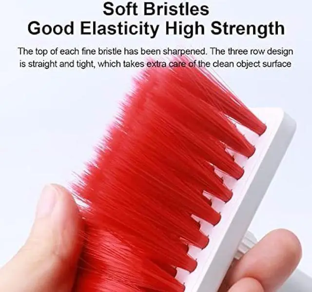 Alt view image 3 of 6 - Hagibis Cleaning Soft Brush Keyboard Cleaner 5-in-1 Multi-Function Computer Cleaning Tools Kit Corner Gap Duster Keycap Puller for Bluetooth Earphones Lego Laptop Airpods Pro Camera Lens (Red)