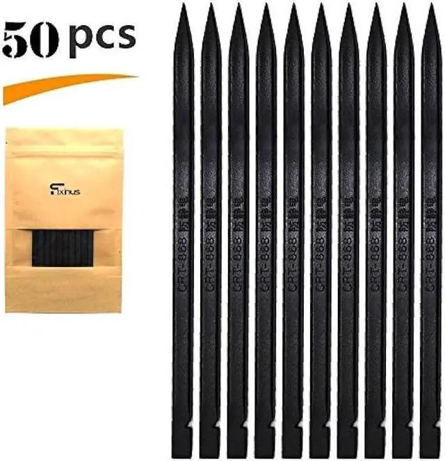 Alt view image 7 of 7 - Set Of 50 Universal Black Stick Spudger Opening Pry Tool Kit for iPhone Smart Phone iPad Tablets Macbook Laptop Games Repair 5.91