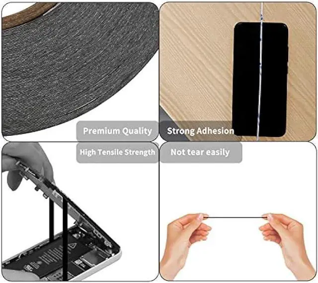 Alt view image 5 of 5 - Kaisiking 5mm / 10mm x 50M Double Sided Adhesive Tape LCD Touch Screen Tape Phone Repair Tape with 1 Tweezers for Cell Phone, iPad, Tablets, Laptops, Camera, LCD Screen