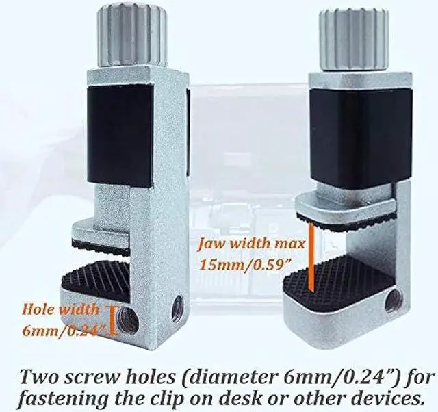 Alt view image 5 of 7 - 8pcs Phone Screen Repair Clamp with Protective Rubber Pad, Not Scratch on Screen, Adjustable Fastening Clamp Clip Compatible with iPad MacBook Tablet LCD iPhone Screen Replacement, Frame Clamp Tool