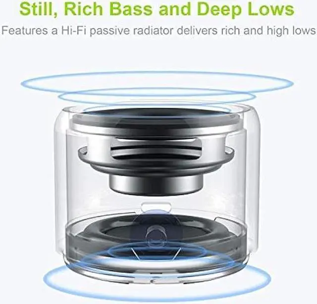 Alt view image 2 of 5 - EWA A106 Portable Mini Bluetooth Speaker, Enhanced Bass and High Definition Sound, Portable Design, for iPhone, iPad,Nexus,Laptops and More (Rosegold)