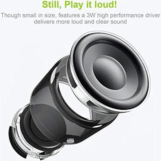 Alt view image 3 of 5 - EWA A106 Portable Mini Bluetooth Speaker, Enhanced Bass and High Definition Sound, Portable Design, for iPhone, iPad,Nexus,Laptops and More (Rosegold)