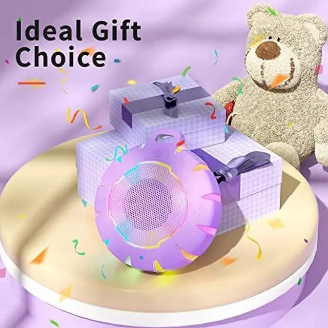 Alt view image 5 of 5 - HEYSONG Waterproof Shower Bluetooth Speaker, Durable & Portable with Clear Sound, Ideal for Shower, Pool, Beach & Kayaking  Great Gift for Girls, Women & Men