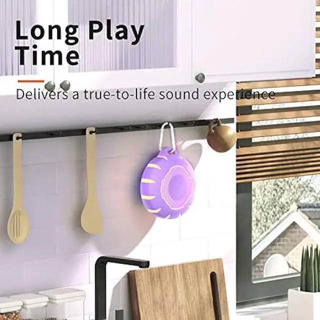 Alt view image 3 of 5 - HEYSONG Waterproof Shower Bluetooth Speaker, Durable & Portable with Clear Sound, Ideal for Shower, Pool, Beach & Kayaking  Great Gift for Girls, Women & Men