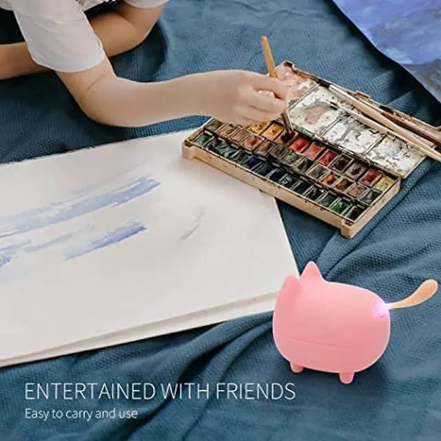 Alt view image 4 of 5 - gingo Cute Speaker Portable Bluetooth Speaker Mini Wireless Speakers with Clarity Stereo for House Kids Room Decor Bedroom Desk Office Outdoor Kitchen Accessories