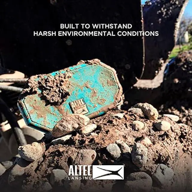 Alt view image 5 of 7 - Altec Lansing Mini H2O - Waterproof Bluetooth Speaker, IP67 Certified & Floats in Water, Compact & Portable Speaker for Hiking, Camping, Pool, and Beach,Aqua