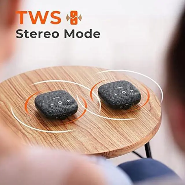 Alt view image 5 of 5 - Tribit StormBox Micro 2 Portable Speaker: 90dB Loud Sound Deep Bass IP67 Waterproof Small Speaker Built-in Strap, 12H Playtime Long Battery Powerbank for Outdoor Camping Biking, 120ft Bluetooth Range