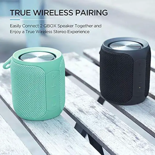 Alt view image 5 of 5 - MIATONE Portable Bluetooth Speaker, Wireless IP67 Waterproof Speaker with Subwoofer, 16W Louder Volume, Longer Playtime, Bluetooth 5.0, Dual Pairing, Portable Speaker for Party Beach Camping, Black