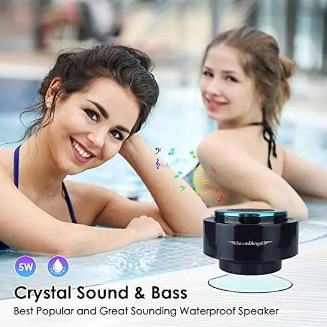 Alt view image 4 of 6 - XLeader, Upgraded, Shower Speaker, Certified IPX7 Waterproof Bluetooth Wireless Speaker, Electronics Gifts for Girls Boys Men Women Kids, 5W Mini Portable Speaker with Suction Cup and Mic for Bathroom
