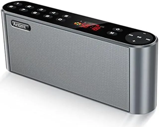 Main image of Antimi Bluetooth/FM Radio/MP3 Player Portable Wireless Speaker (Black)