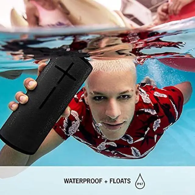 Alt view image 3 of 5 - Ultimate Ears MEGABOOM 3 Portable Wireless Bluetooth Speaker (Powerful Sound + Thundering Bass, Bluetooth, Magic Button, Waterproof, Battery 20 Hours) - Night Black, Large