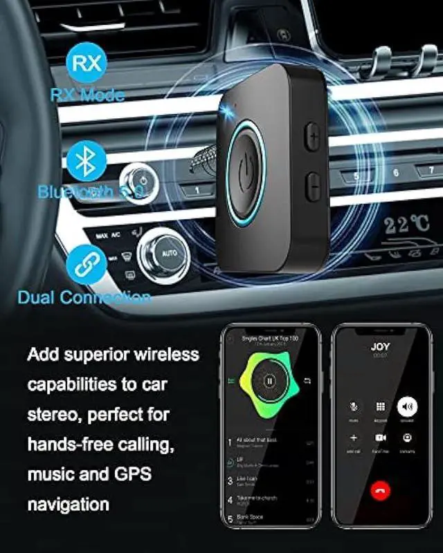 Alt view image 5 of 6 - Bluetooth Transmitter Receiver, LAICOMEIN 2-in-1 V5.0 Bluetooth Adapter, Wireless Transmitter for TV PC MP3 Gym Airplane, Bluetooth Receiver for Speakers Headphones