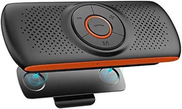 Main image of Bluetooth Handsfree Speakerphone for Cell Phone, Wireless Car Kit Music Player Adapter with Back-Clip Portable Bluetooth Speaker for Home/Sport/Outdoor, Work with Siri/Google Assistant/TF Card