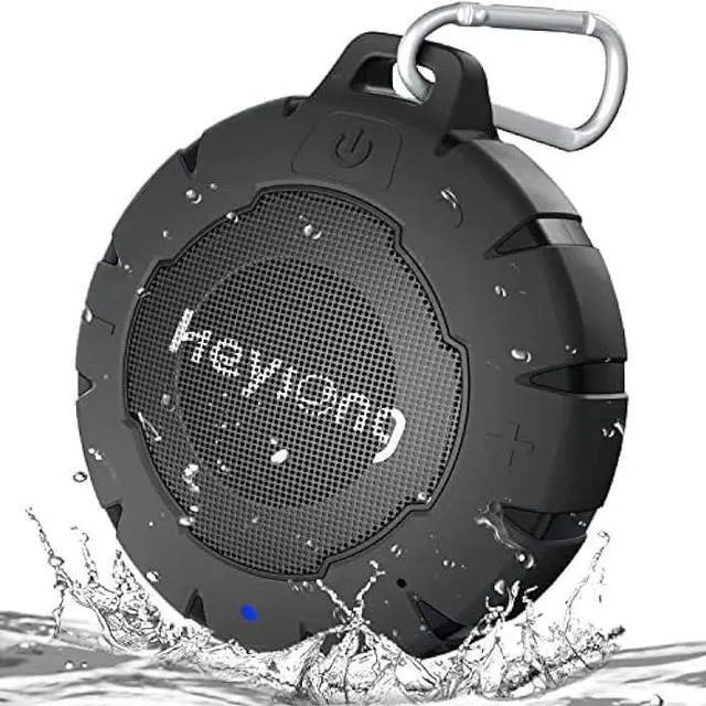Main image of HEYSONG Waterproof Shower Speaker, Durable & Lightweight Portable with HD Sound, Stereo Pairing, Wireless Outdoor for Pool, Beach, Hiking, Kayaking, Gift for Men, Women